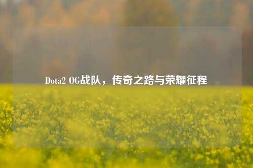 Dota2 OG战队，传奇之路与荣耀征程