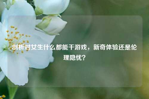 剖析对女生什么都能干游戏，新奇体验还是伦理隐忧？