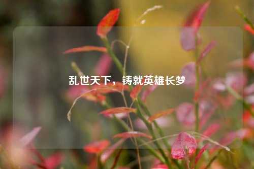 乱世天下，铸就英雄长梦