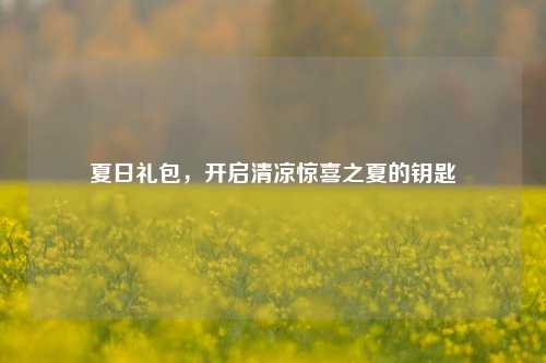 夏日礼包，开启清凉惊喜之夏的钥匙