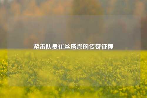 游击队员崔丝塔娜的传奇征程