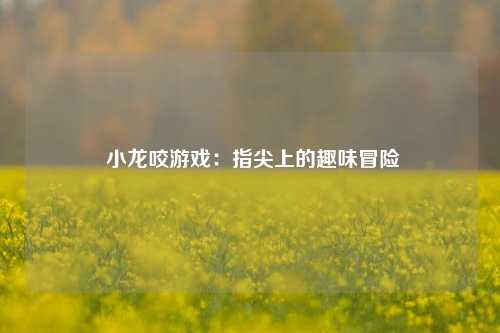  小龙咬游戏：指尖上的趣味冒险