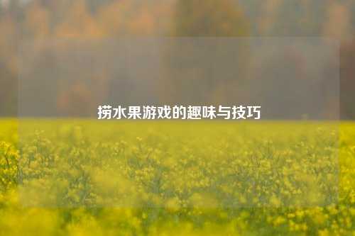  捞水果游戏的趣味与技巧