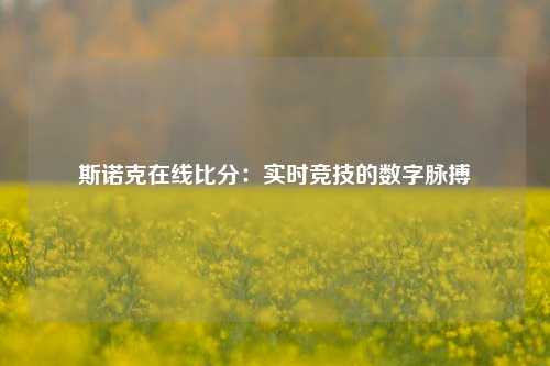 斯诺克在线比分：实时竞技的数字脉搏